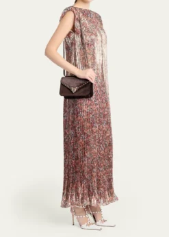 Valentino GaravaniRockstud Suede Shoulder Bag