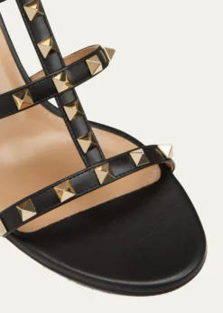 Valentino GaravaniRockstud Caged 60mm Slide Sandals