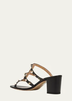 Valentino GaravaniRockstud Caged 60mm Slide Sandals