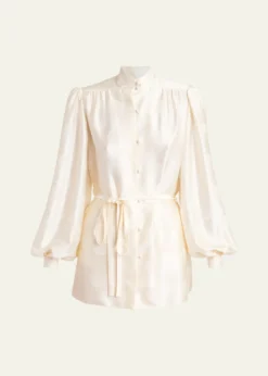 Valentino GaravaniSilk Button-Up Blouse
