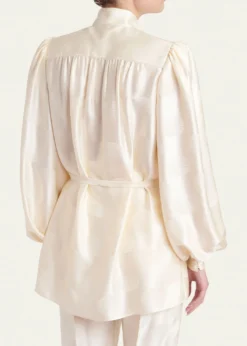 Valentino GaravaniSilk Button-Up Blouse