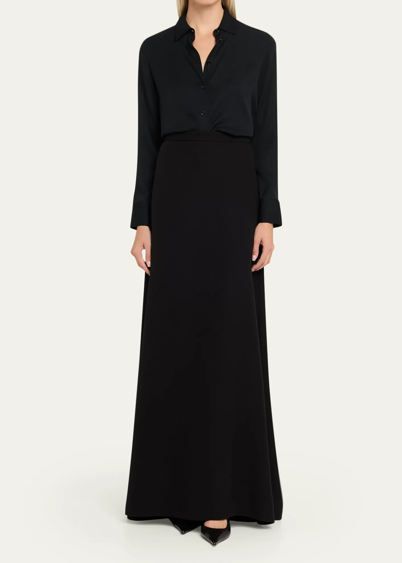Valentino GaravaniSilk Maxi Skirt