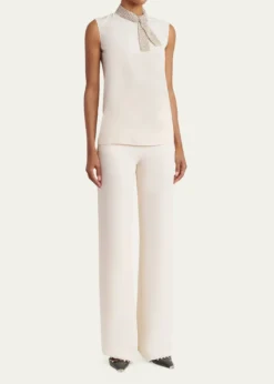 Valentino GaravaniSilk Straight Trousers