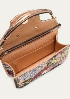 Valentino GaravaniSmall Crystal VLogo Sequin Burst Shoulder Bag