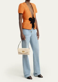 Valentino GaravaniSmall VLogo Leather Shoulder Bag