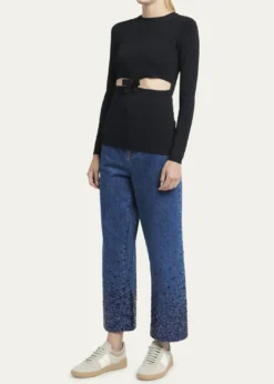 Valentino GaravaniUpvillage Bicolor Stripe Low-Top Sneakers