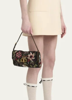 Valentino GaravaniVain Floral Beaded Shoulder Bag