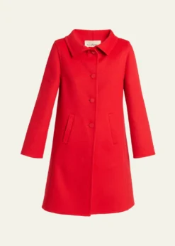 Valentino GaravaniVirgin Wool-Cashmere A-Line Coat Dress