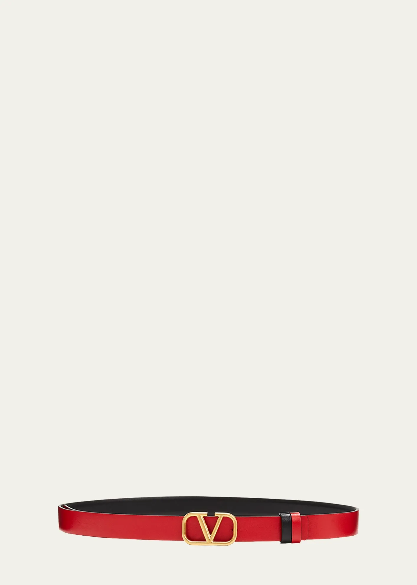 Valentino GaravaniVLogo Leather Belt, 20mm