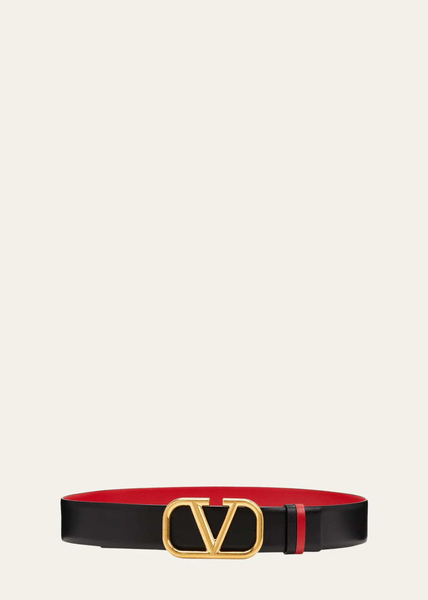 Valentino GaravaniVLogo Leather Belt, 40mm
