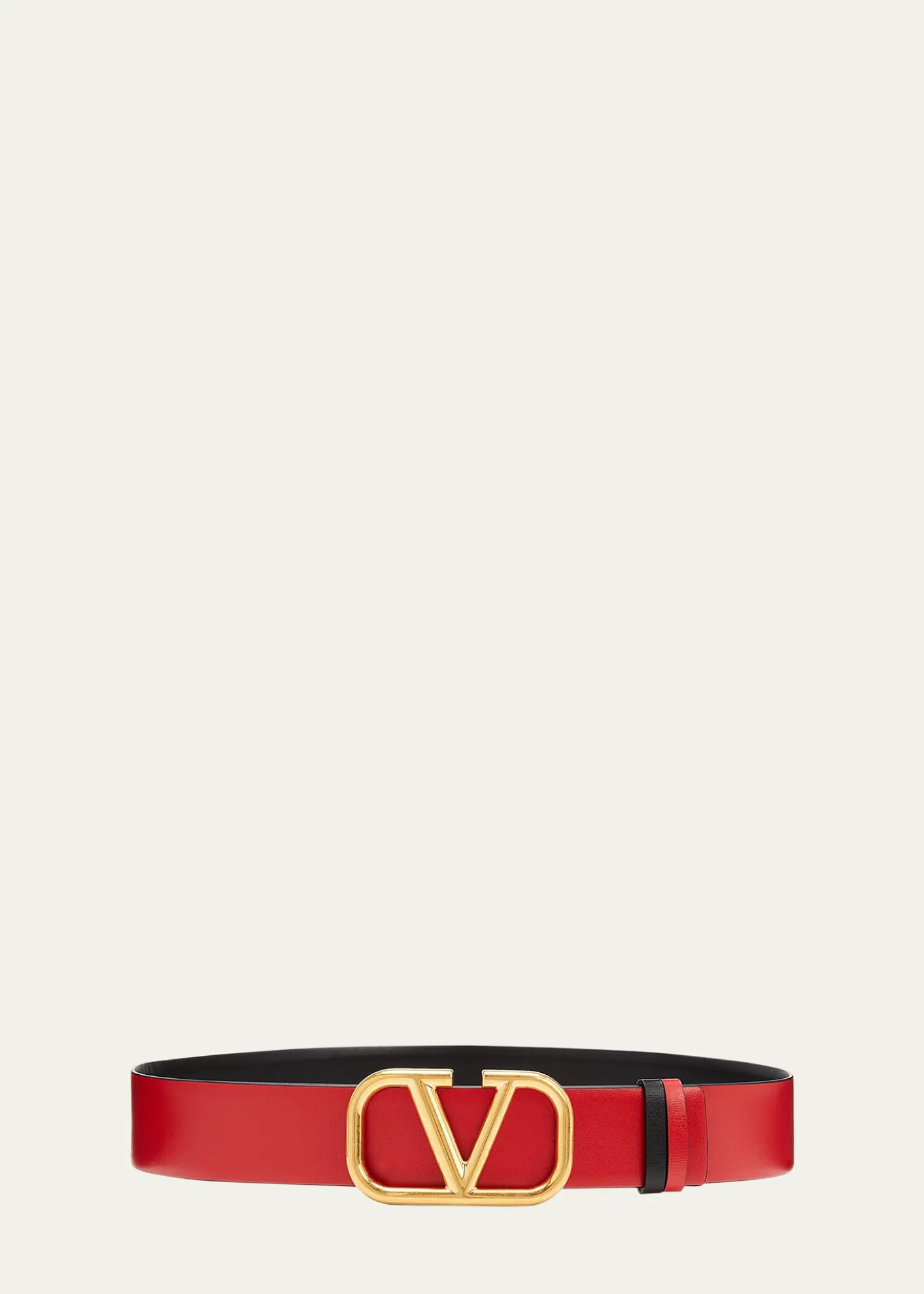 Valentino GaravaniVLogo Leather Belt, 40mm