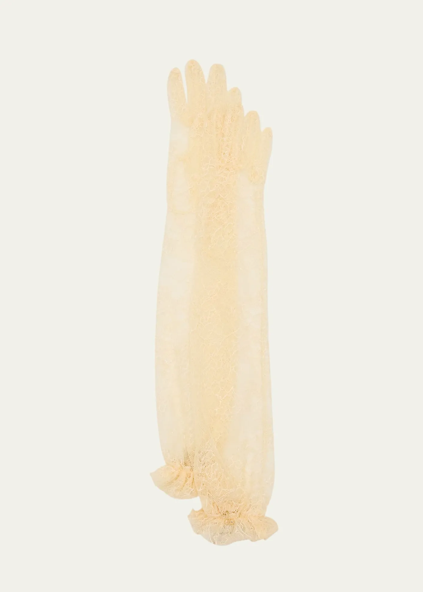 Valentino GaravaniV-Logo Long Lace Gloves
