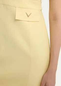 Valentino GaravaniV-Logo Pocket Short-Sleeve Mini Dress