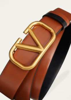 Valentino GaravaniVLogo Reversible Leather Belt, 30mm