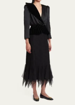 Valentino GaravaniVLogo Signature Leather Ballerina Flats