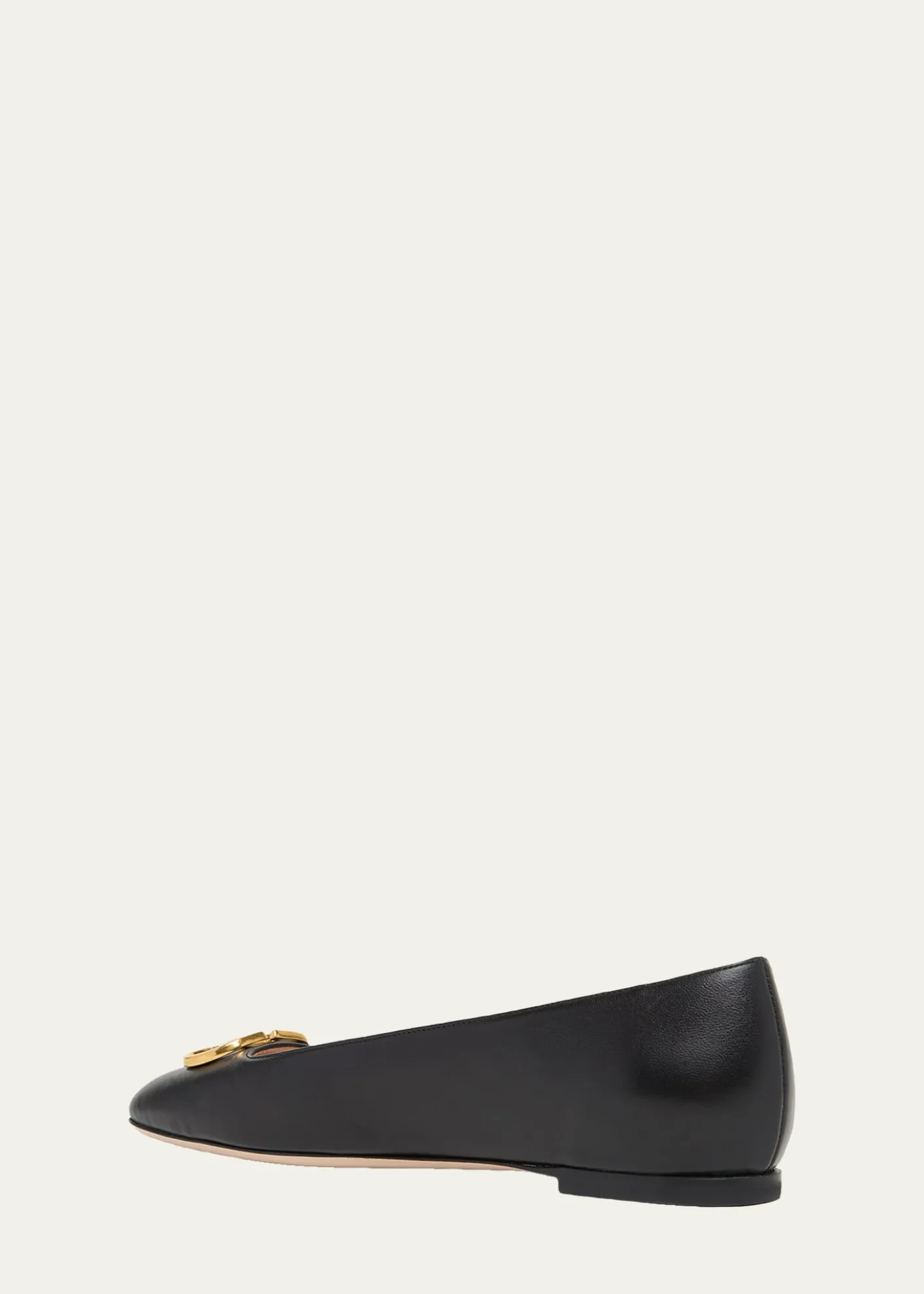Valentino GaravaniVLogo Signature Leather Ballerina Flats