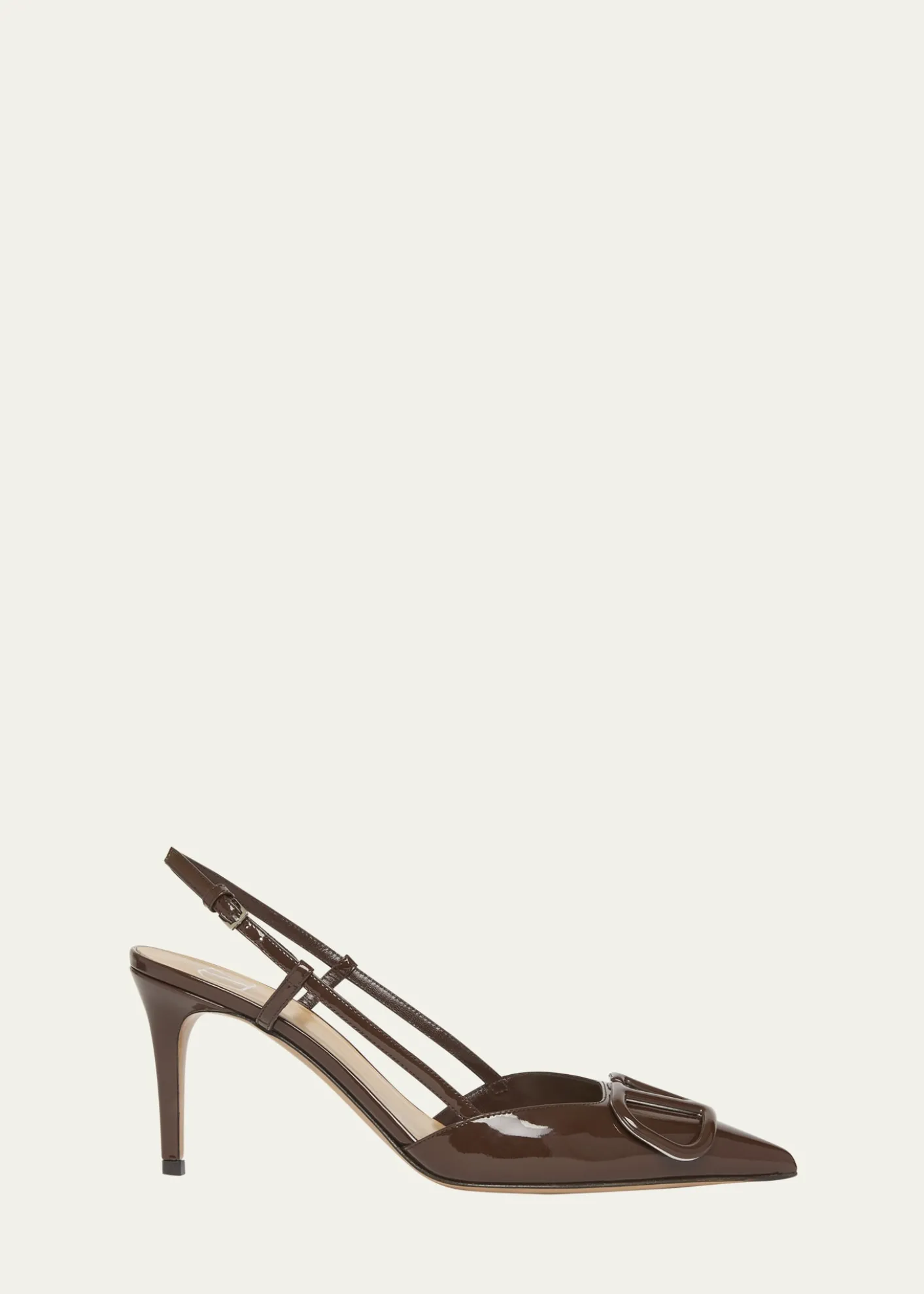 Valentino GaravaniVLogo Signature Patent Leather Slingback Pumps