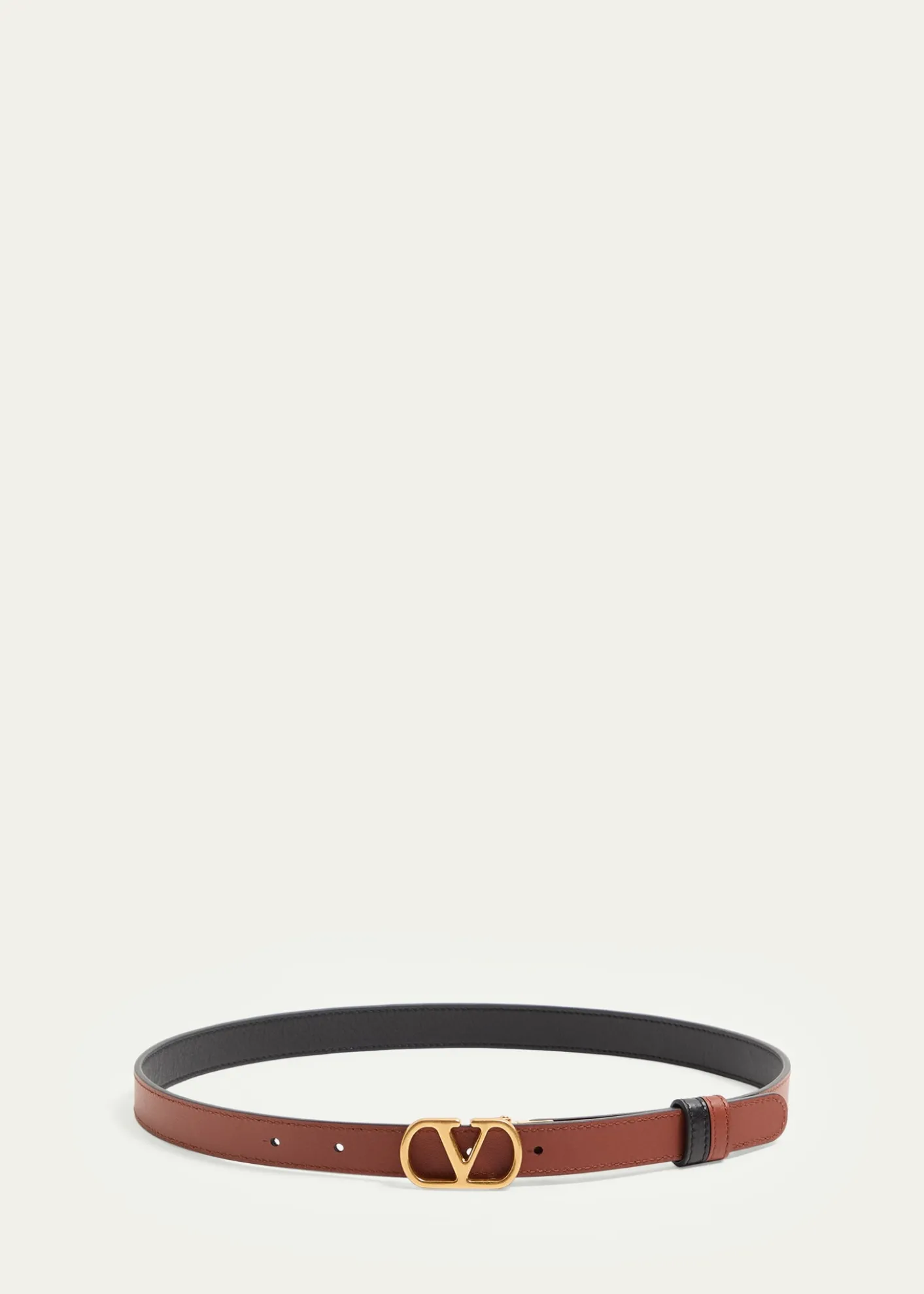Valentino GaravaniVLogo Signature Reversible Calfskin Belt, 20mm