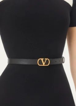 Valentino GaravaniVLogo Signature Reversible Calfskin Belt, 20mm