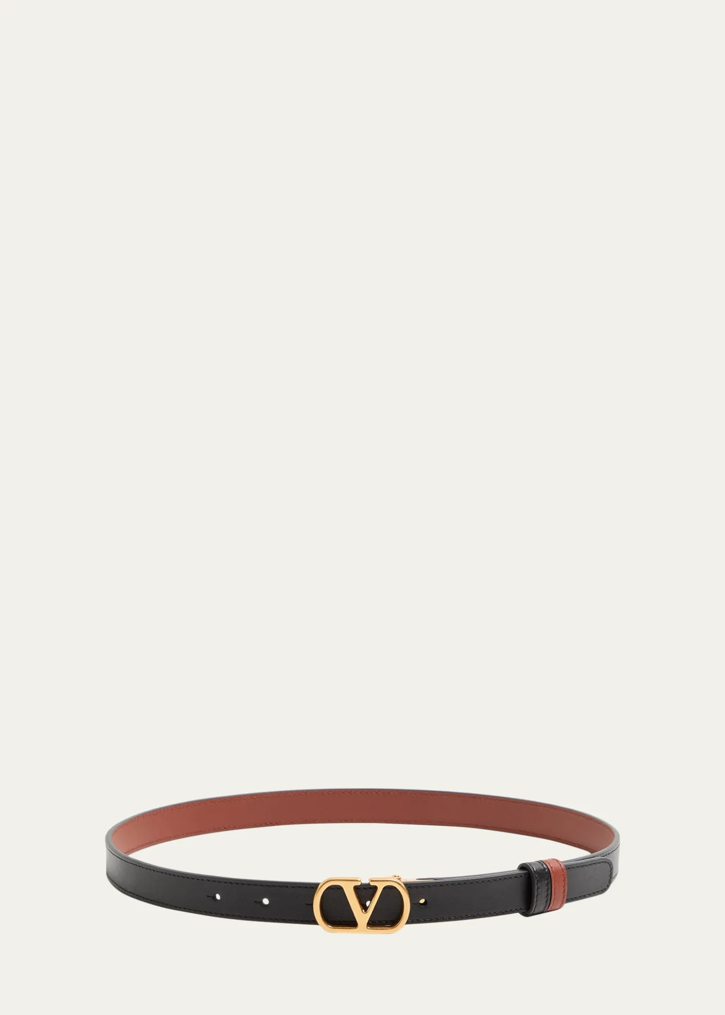 Valentino GaravaniVLogo Signature Reversible Calfskin Belt, 20mm