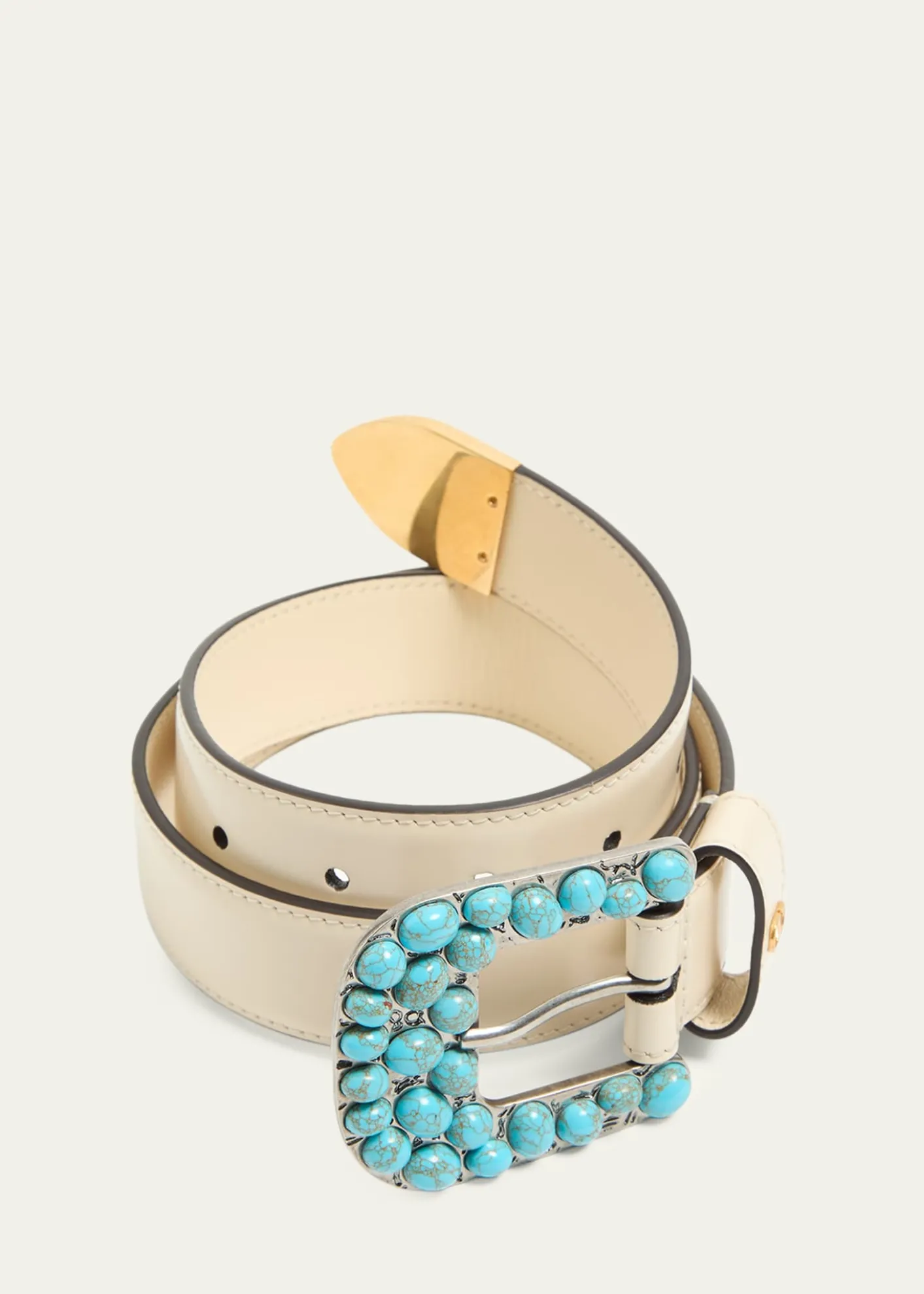 Valentino GaravaniVLogo Signature Brushed Calfskin Belt, 30mm