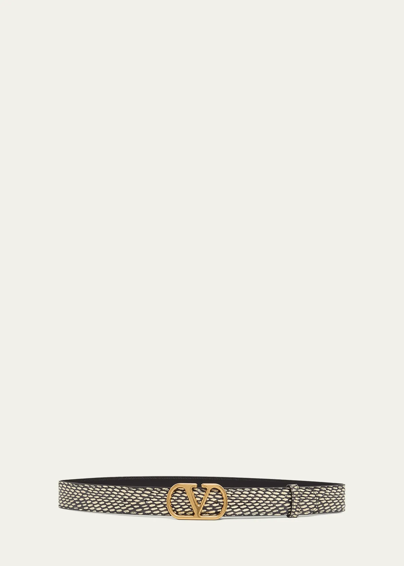 Valentino GaravaniVLogo Signature Python Belt, 30mm