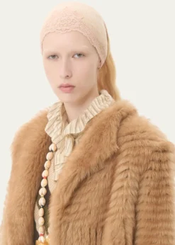 Valentino GaravaniVLogo Signature Cashmere & Lace Headband
