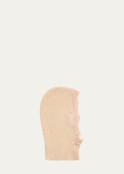 Valentino GaravaniVLogo Signature Cashmere & Lace Hood