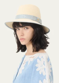 Valentino GaravaniVLOGO Straw Fedora
