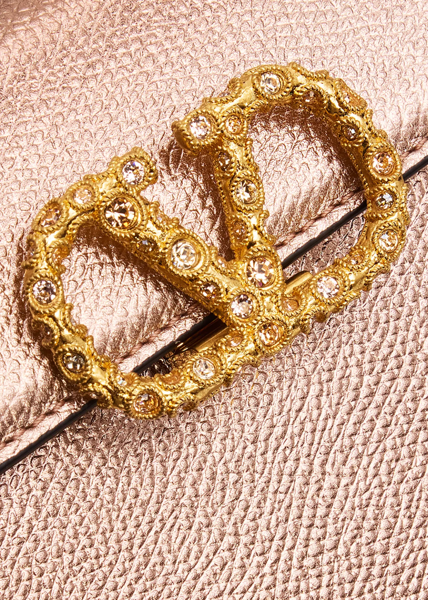 Valentino GaravaniVSLING Mini Laminated Leather Top-Handle Bag
