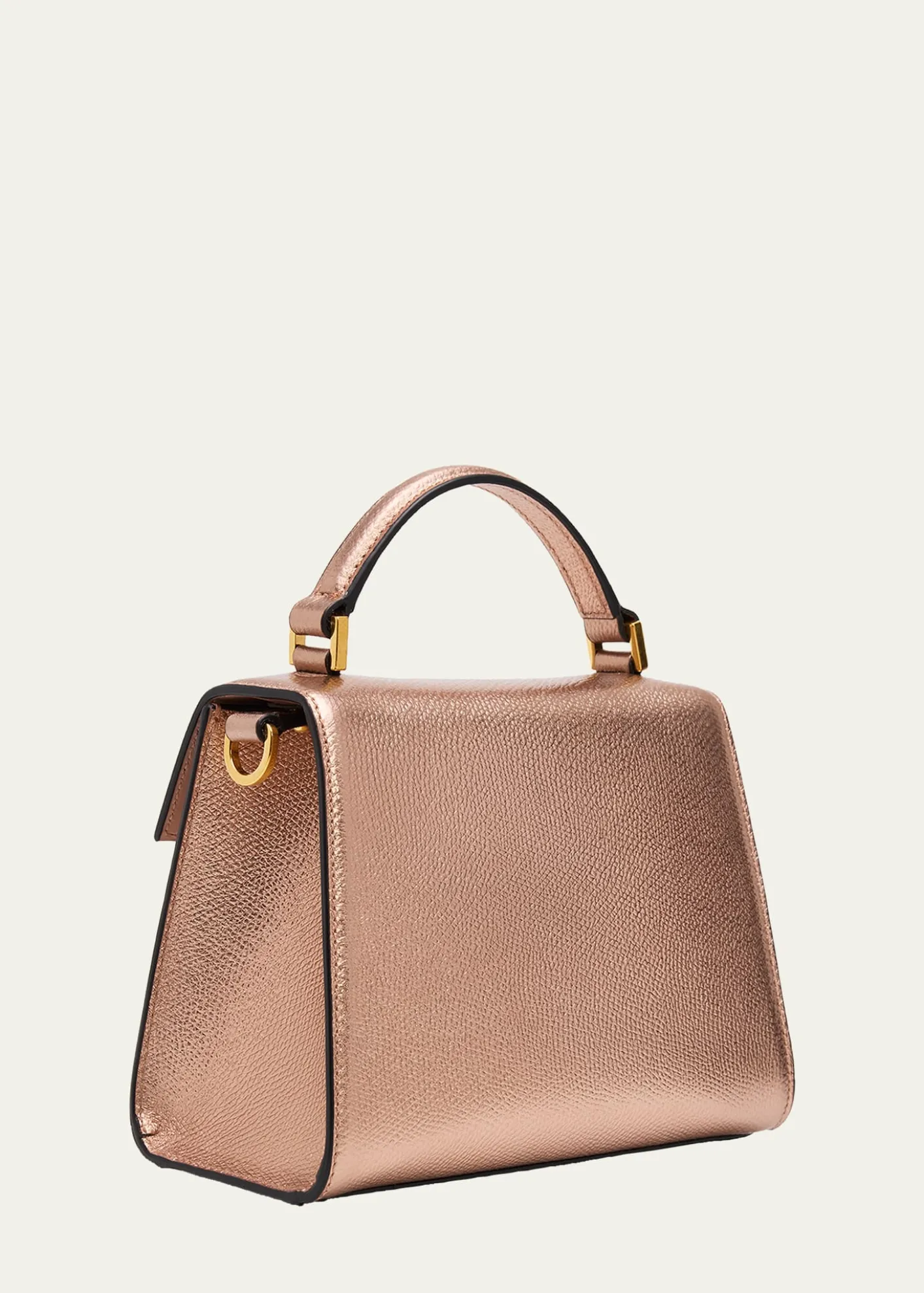 Valentino GaravaniVSLING Mini Laminated Leather Top-Handle Bag