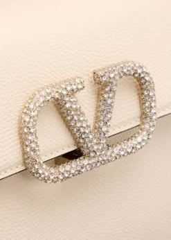 Valentino GaravaniVsling Small Leather Top-Handle Bag with Jewel VLogo