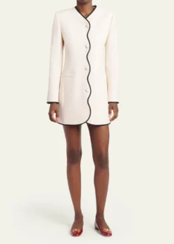 Valentino GaravaniWave Trim Minidress