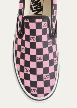 Valentino Garavanix Vans Classic Slip-On Checkerboard Shoes
