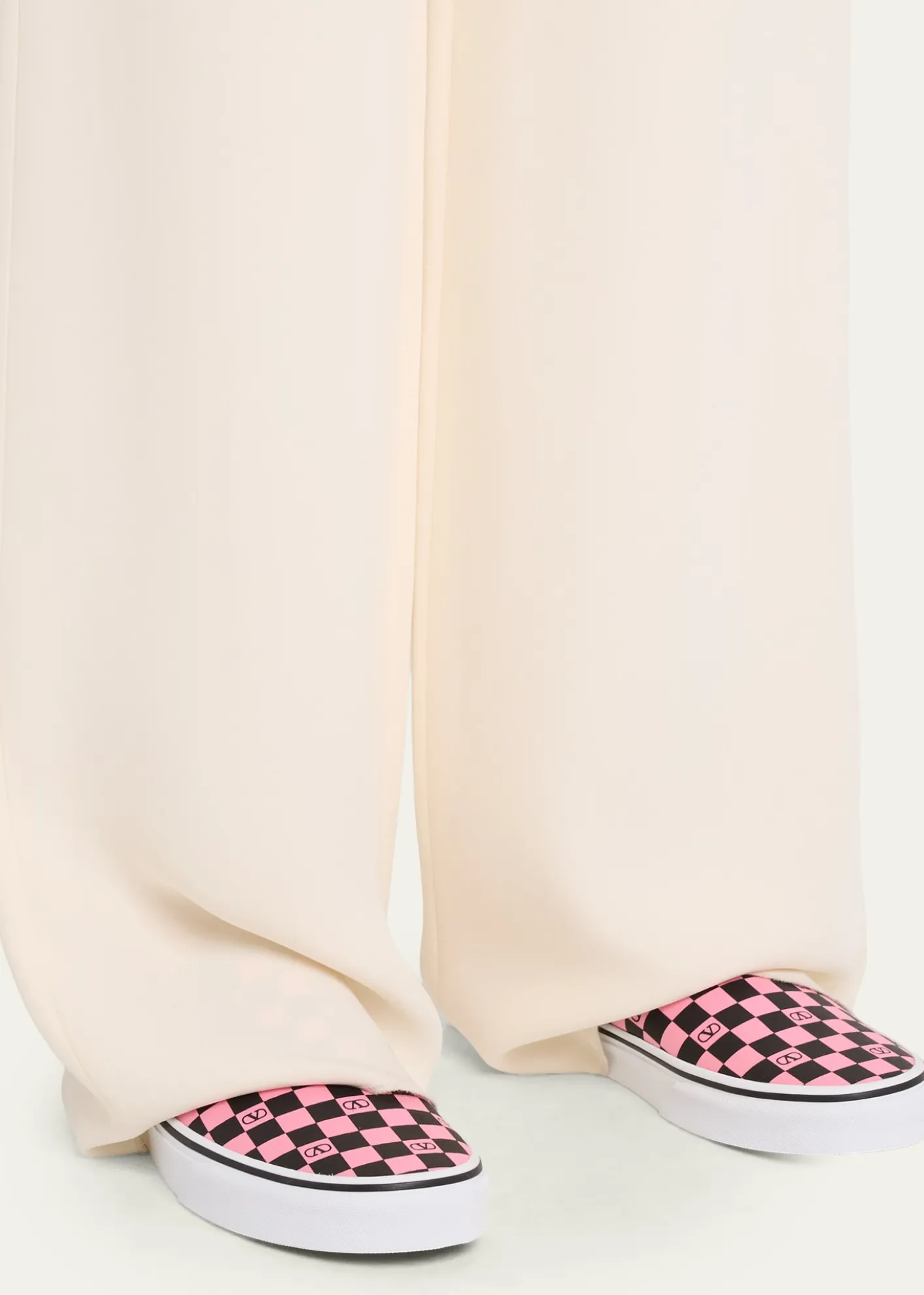 Valentino Garavanix Vans Classic Slip-On Checkerboard Shoes