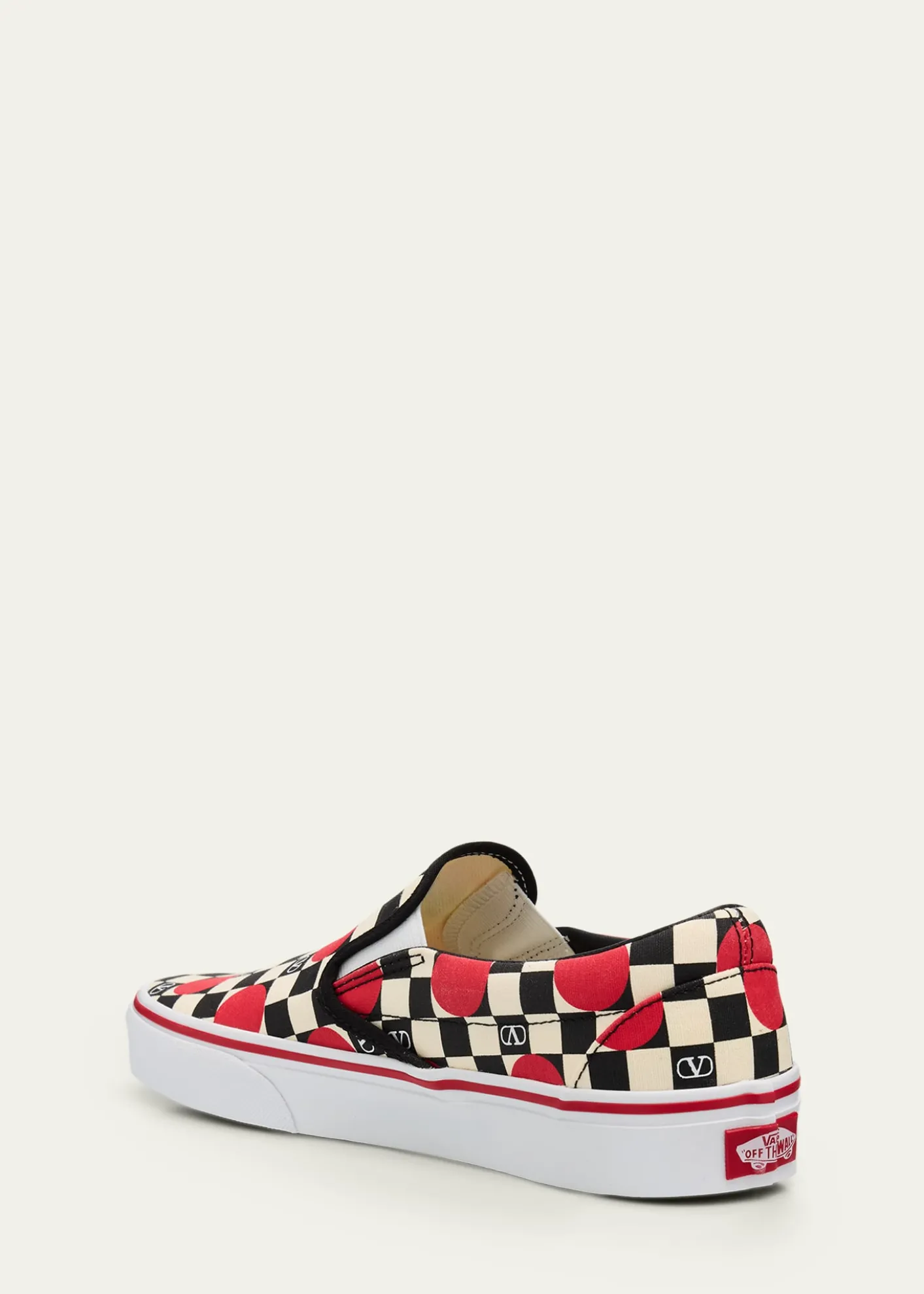 Valentino Garavanix Vans Classic Slip-On Checkerboard Shoes