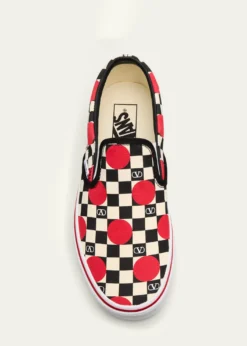Valentino Garavanix Vans Classic Slip-On Checkerboard Shoes