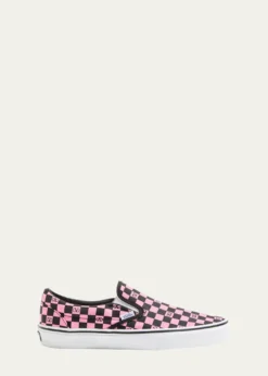 Valentino Garavanix Vans Men's VLogo Checkerboard Classic Slip-On Sneakers