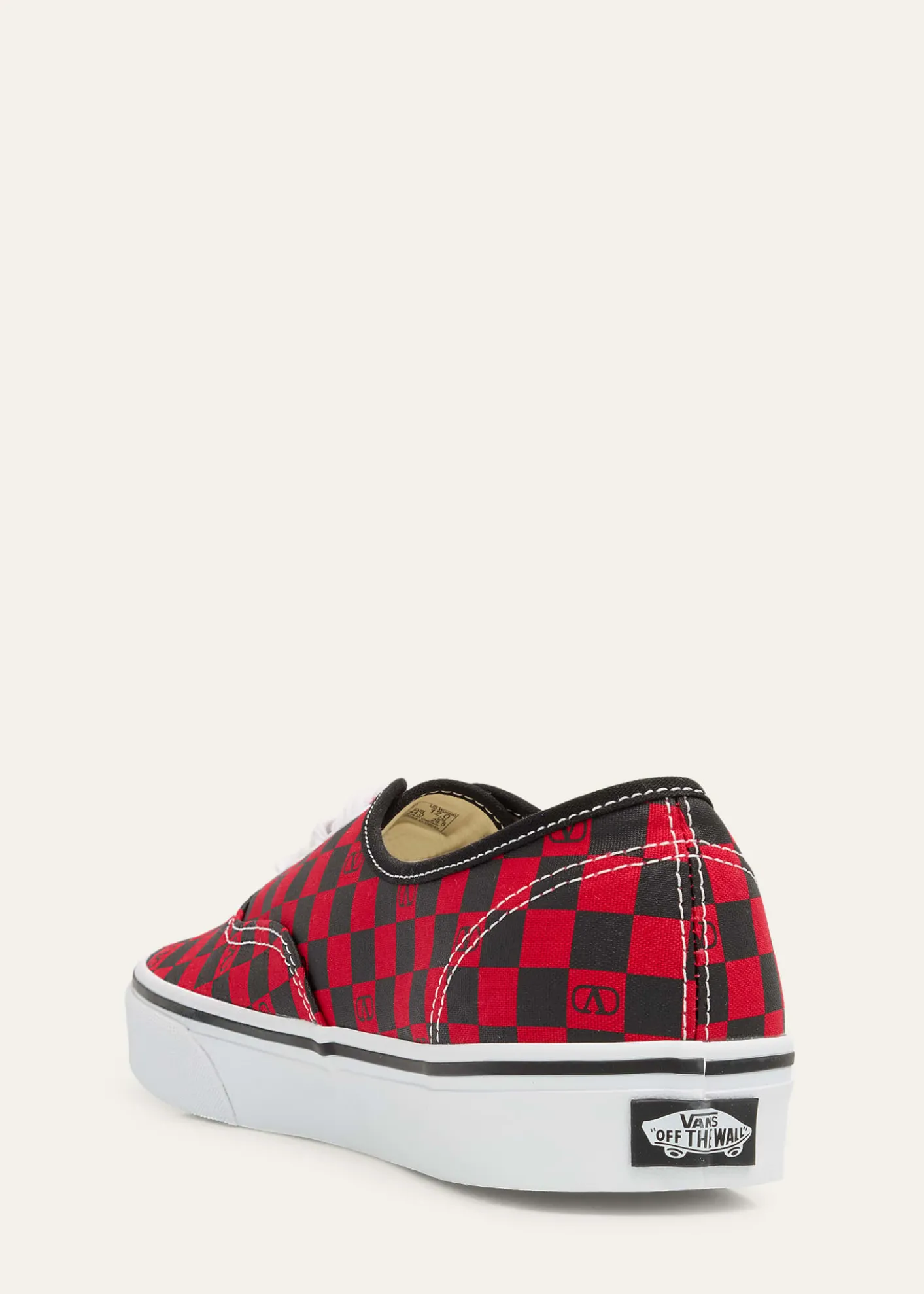 Valentino Garavanix Vans Men's Tess St VLogo Check Canvas Low-Top Sneakers