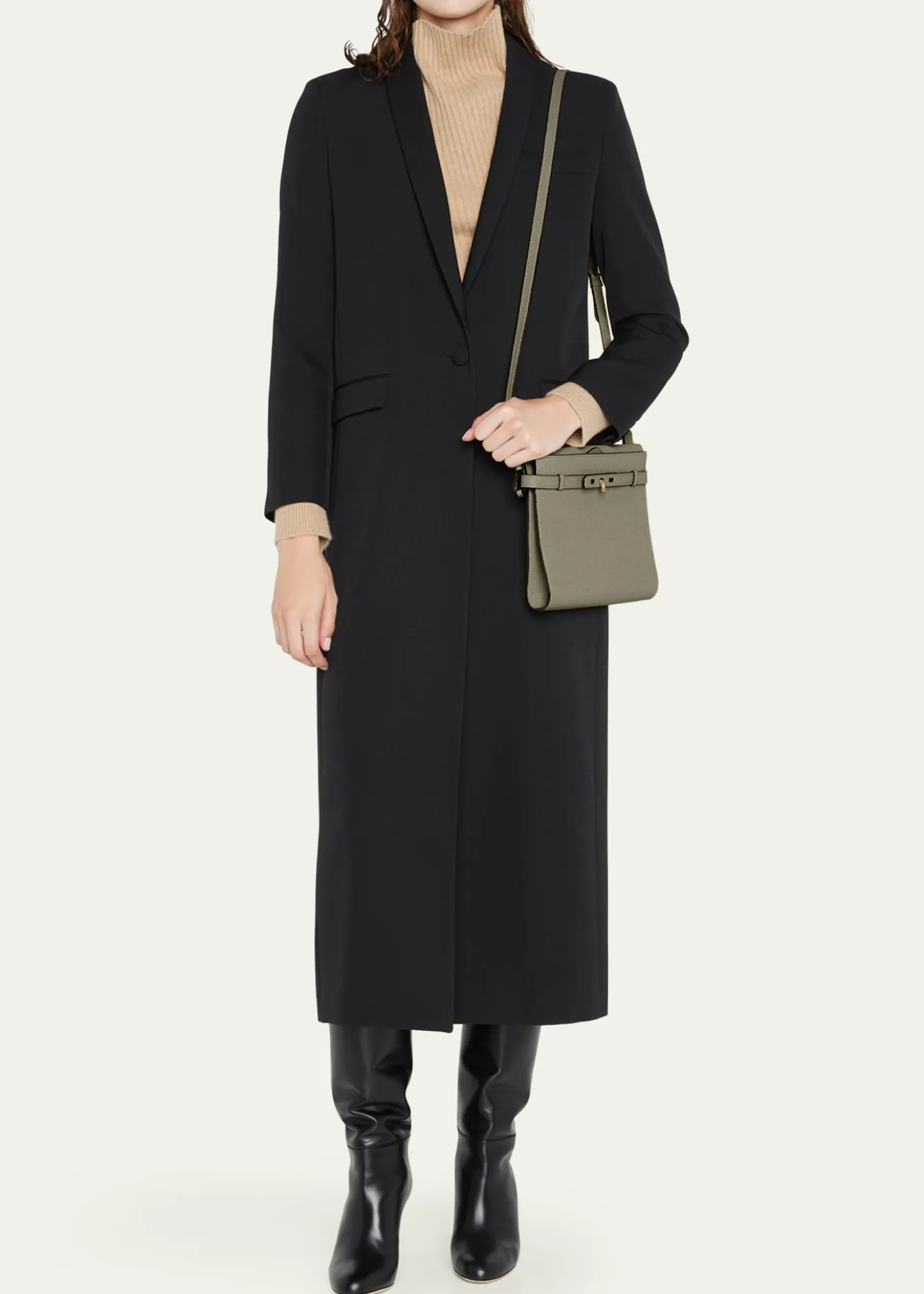 ValextraB-Tracollina Leather Shoulder Bag