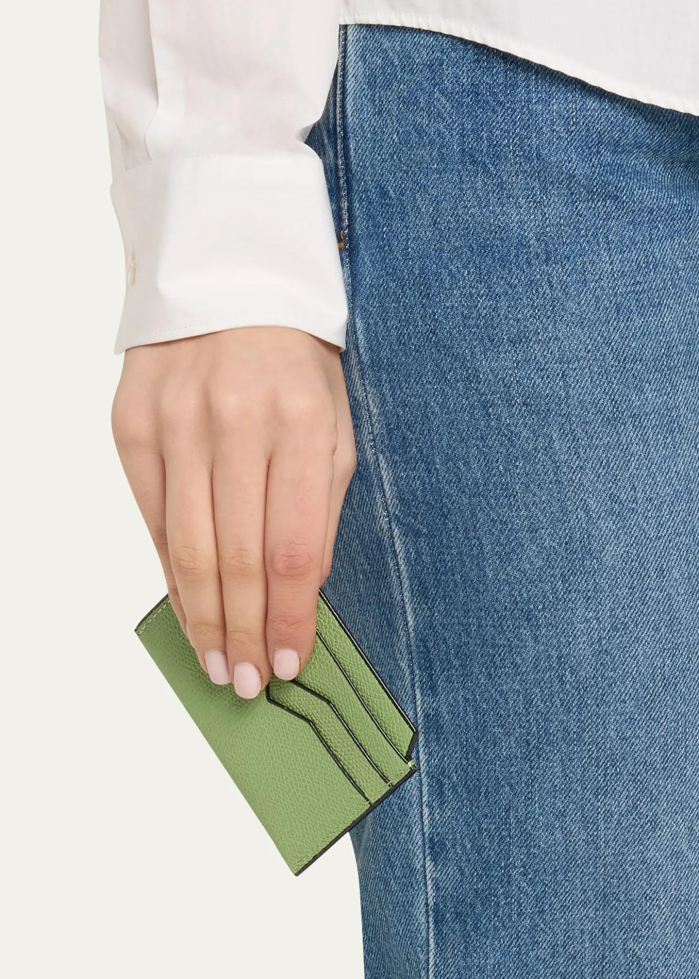 ValextraCalf Leather Card Holder