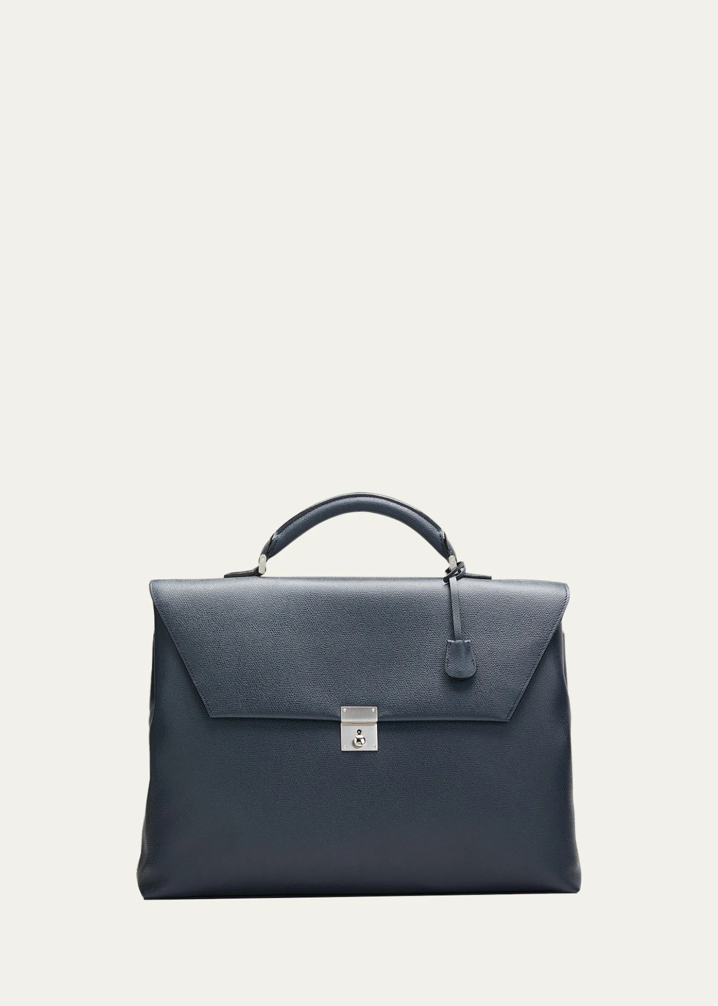 ValextraMen's Avietta Pebble Leather Briefcase