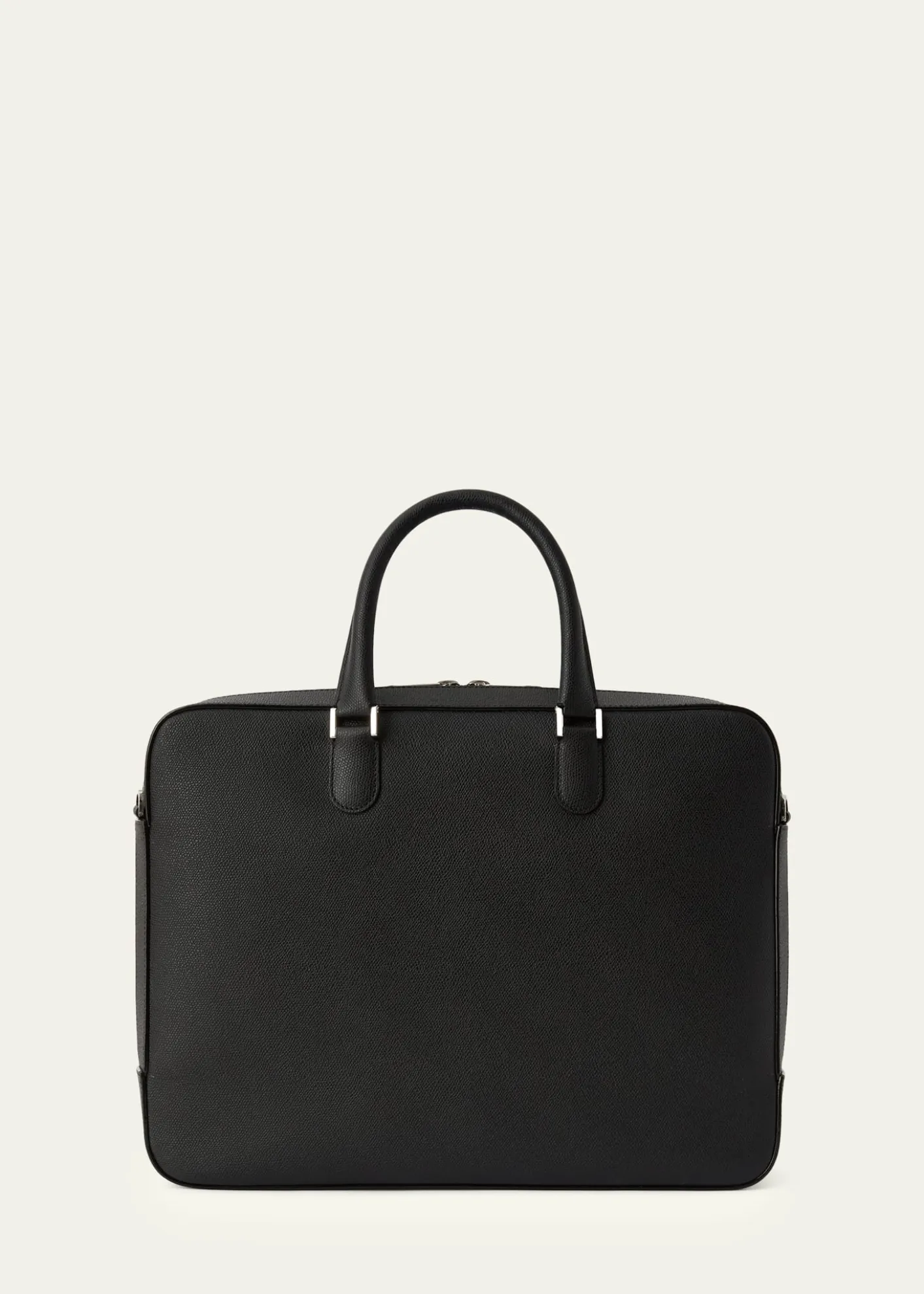 ValextraMen's Avietta Top-Handle Calfskin Briefcase with Zip Pocket