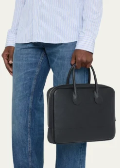 ValextraMen's MyLogo Leather Briefcase