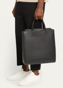ValextraMen's V-Line Calfksin Tote Bag