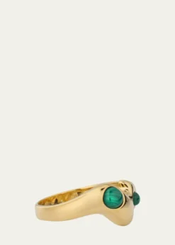 V.BELLAN18K Gold Nelle Ring with Malachite