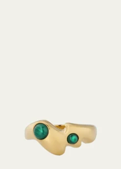 V.BELLAN18K Gold Nelle Ring with Malachite