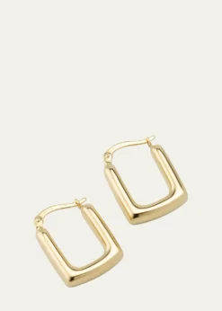V.BELLAN14K Yellow Gold Small Square Hoop Earrings
