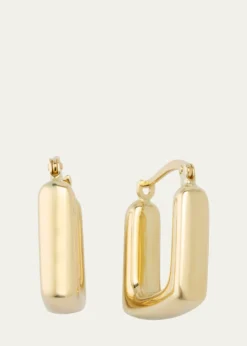 V.BELLAN14K Yellow Gold Small Square Hoop Earrings
