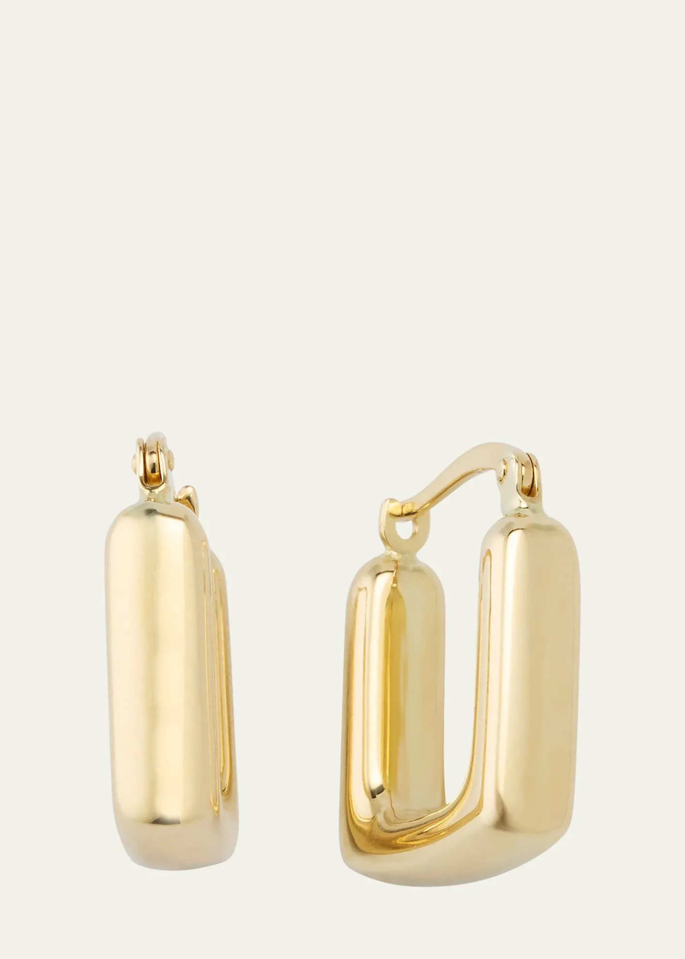 V.BELLAN14K Yellow Gold Small Square Hoop Earrings